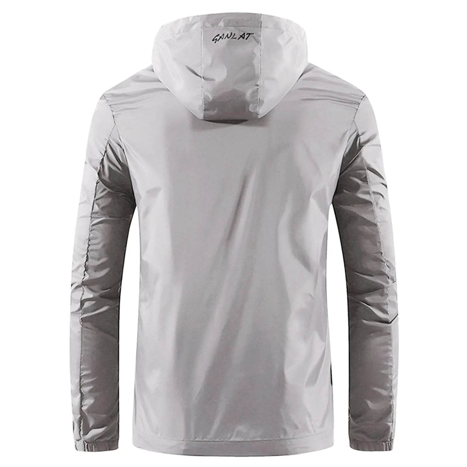 Men's Lightweight Casual Jacket - Spring Fall Hooded Raincoat - Buy Center US