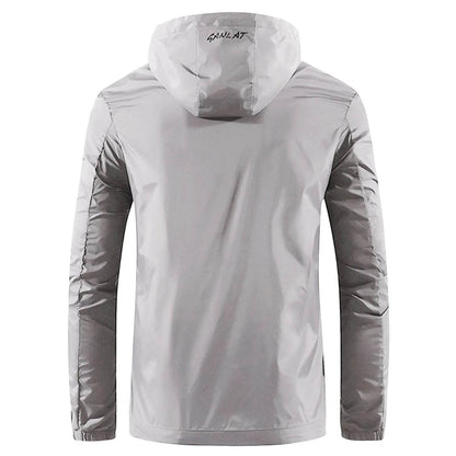 Men's Lightweight Casual Jacket - Spring Fall Hooded Raincoat - Buy Center US