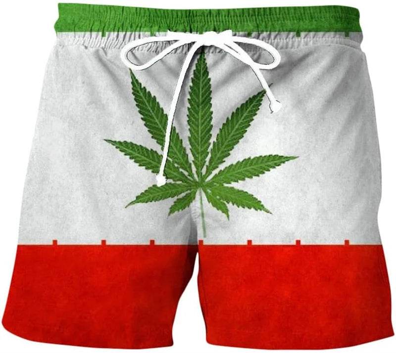 Men's 3D Print Beach Shorts - Casual Quick Drying Summer Swimwear - Buy Center US