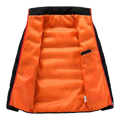 ISHOWTIENDA Men's Zipper Bubble Coat - Lightweight Windproof Puffer Jacket - Buy Center US