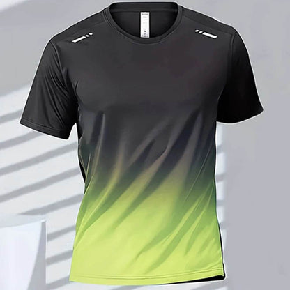 Men's Quick-Drying Gradient T-Shirts - Lightweight Casual Workout Tees - Buy Center US