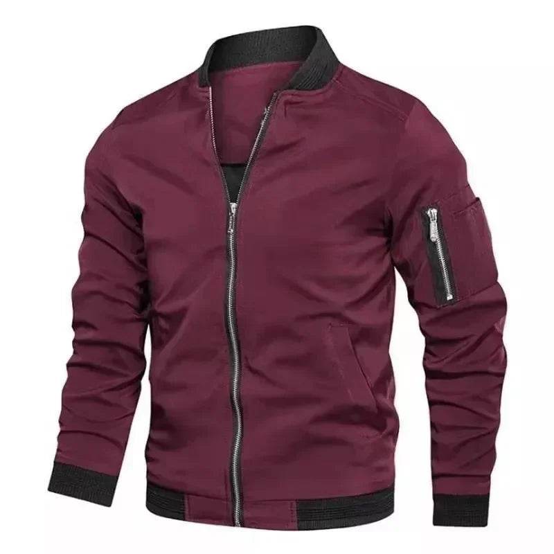 Men's Casual Zipper Jacket - Lightweight Windproof Cycling Coat - Buy Center US