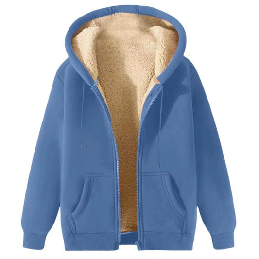 Men's Winter Hooded Jacket - Fleece Lined, Zip Up, Casual Style - Buy Center US