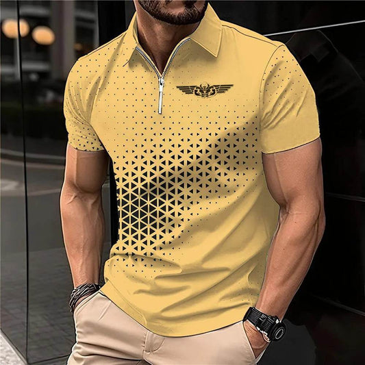 Men's Summer Casual Polo Shirt - Breathable Short-Sleeve Sport Top - Buy Center US