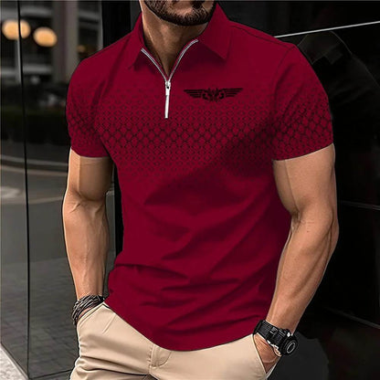 Men's Summer Casual Polo Shirt - Breathable Short-Sleeve Sport Top - Buy Center US