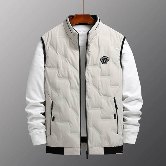Casual Men’s Thermal Zipper Vest - Windproof Duck Down Jacket - Buy Center US