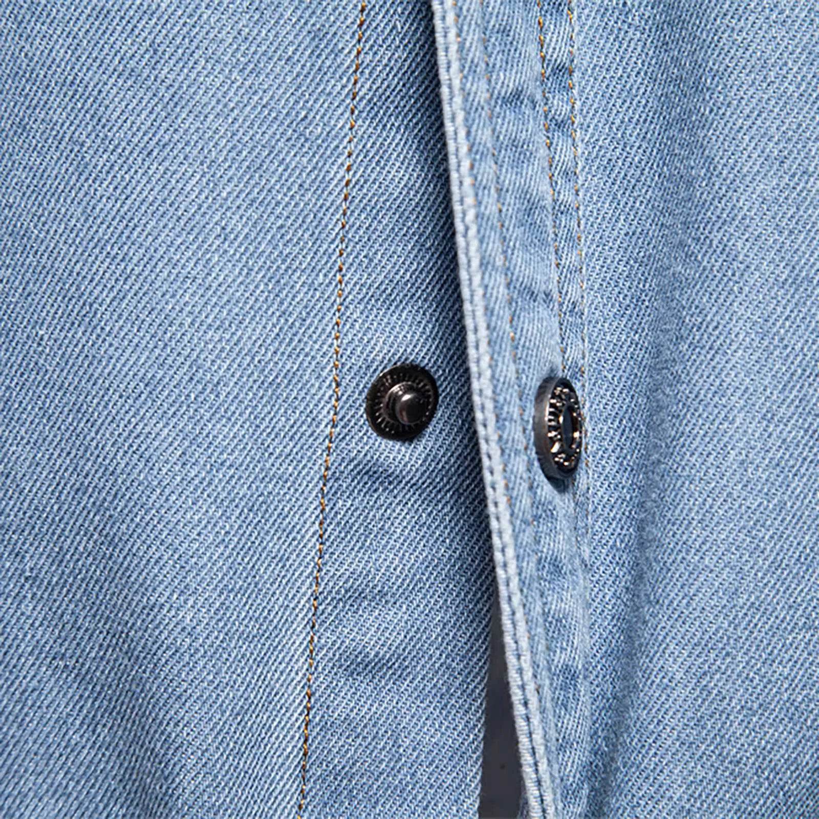 MUQGEW Men's Denim Jacket - Casual Loose Fit Retro Spring Outerwear - Buy Center US