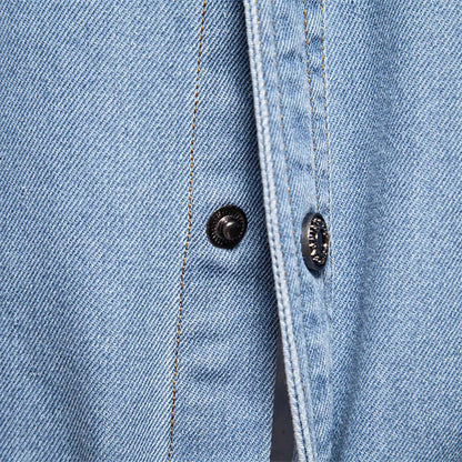 MUQGEW Men's Denim Jacket - Casual Loose Fit Retro Spring Outerwear - Buy Center US