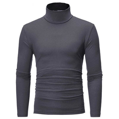 Men's Casual Slim Fit Turtleneck Pullover - Lightweight & Breathable Top - Buy Center US