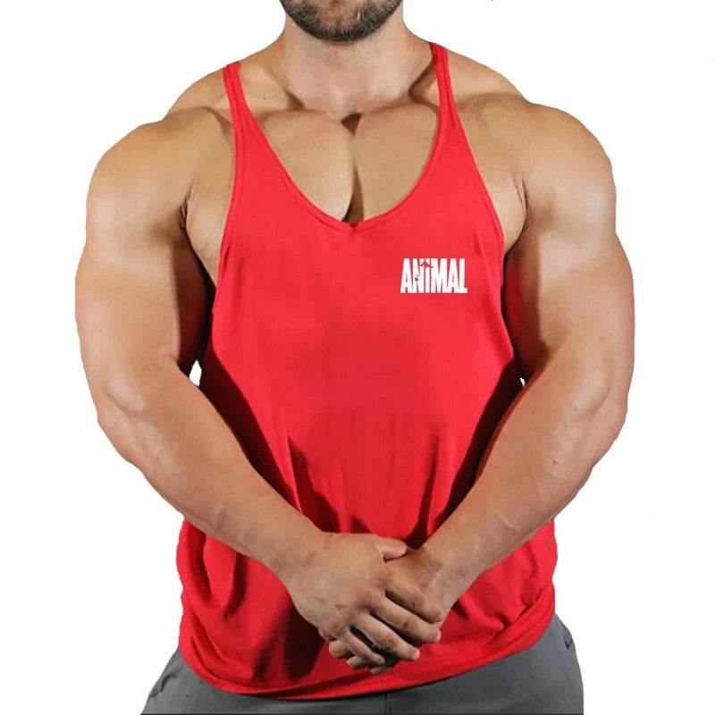 Men’s Fitness Stringer Vest - Casual Muscle Tank Top for Bodybuilding - Buy Center US