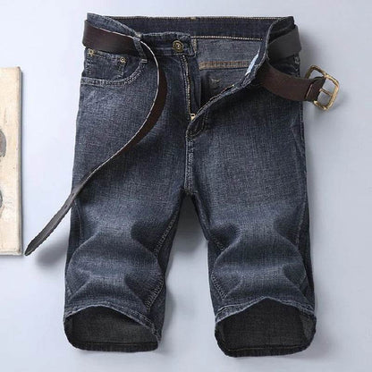 2025 Men's Slim Fit Jeans - Stylish Blue Summer Shorts for Casual Wear - Buy Center US
