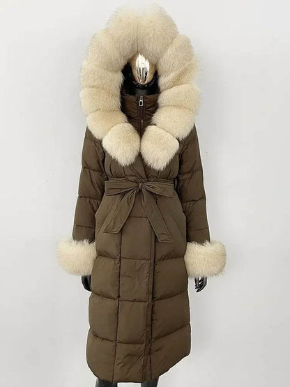 Elegant Hooded Women’s Winter Jacket - 90% Duck Down, Warm & Stylish - Buy Center US