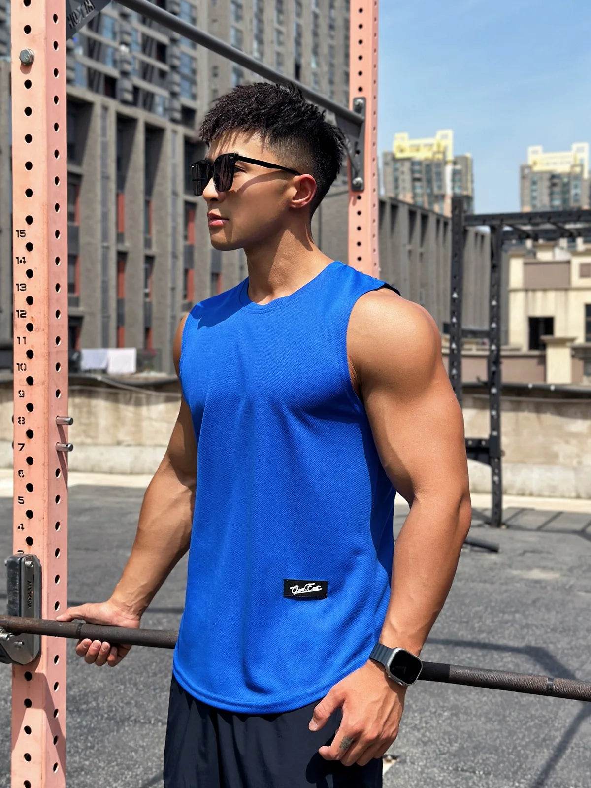Men's Breathable Gym Tank Top - Sleeveless Sports Vest for Fitness - Buy Center US