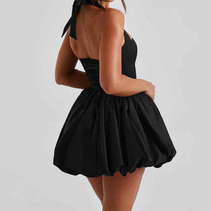 Hirigin Women's Sleeveless Puff Bubble Dress - Backless Summer Style - Buy Center US