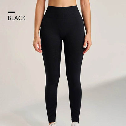 High-Waisted Seamless Yoga Pants - Peach Butt Lift Fit for Women - Buy Center US