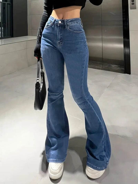 Women's Slim Boot Cut Jeans - All-Match Denim Pants by LEEYOVEE - Buy Center US