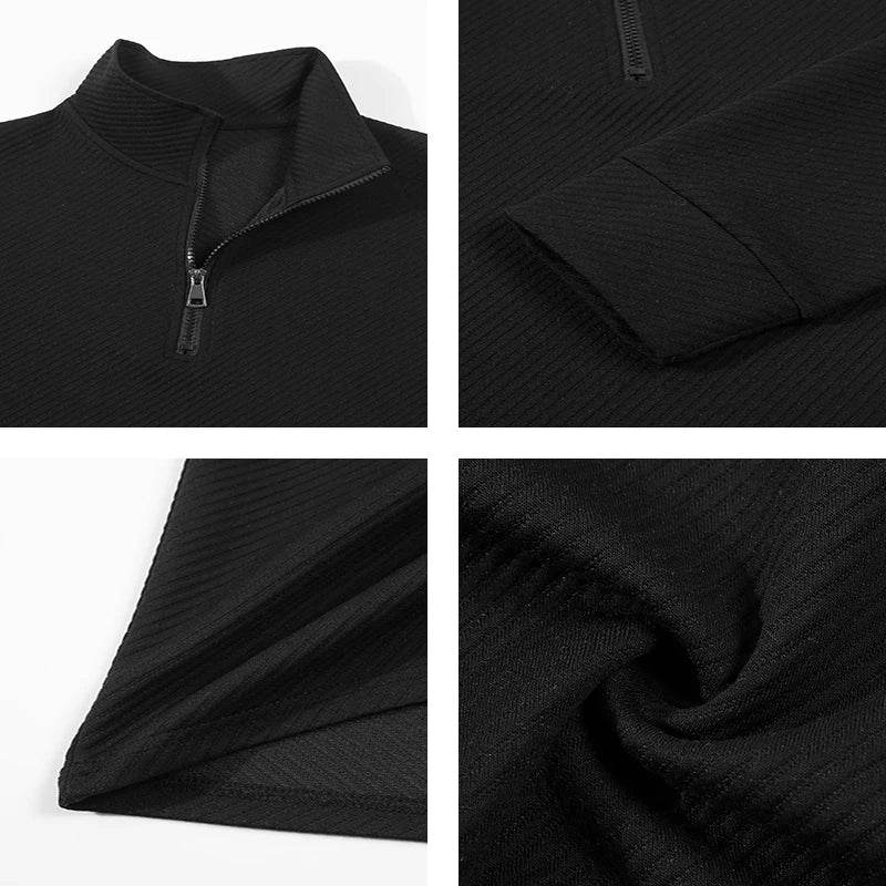 FYZS Men's Long Sleeve Polo Shirt - Comfortable, Breathable Casual Top - Buy Center US