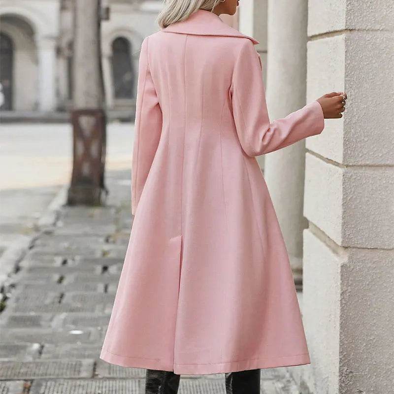 Women's Double Breasted Autumn Winter Coat - Trendy Streetwear Jacket - Buy Center US