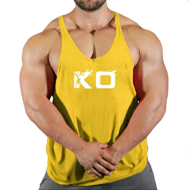 Men's Fitness Stringer Singlet Gym Shirt - V-Neck Sportswear Tank Top - Buy Center US