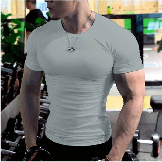 Summer Men’s Compression T-Shirt - Breathable, Quick-Dry Casual Top - Buy Center US