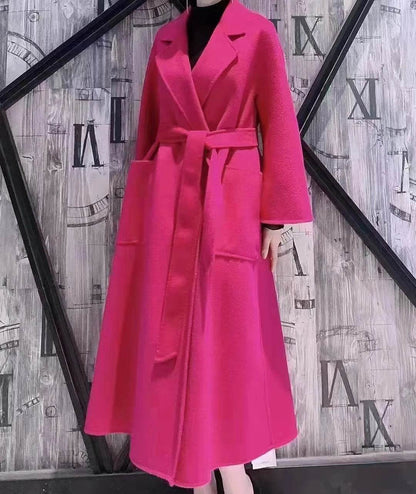 RosEvans Handmade Wool Coat - Double-Sided, Casual Style for Women - Buy Center US