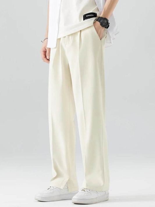 Anbican 2023 Summer Casual Pants for Men - Breathable Polyester Wide Leg - Buy Center US