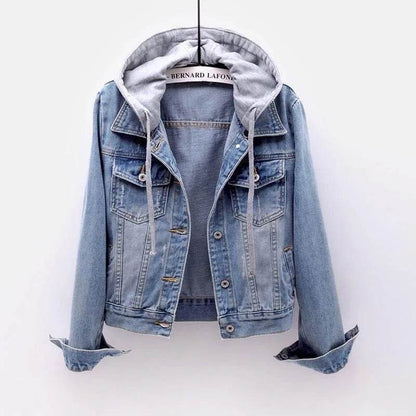 Kalenmos Women’s Slim Fit Denim Coat - Casual Full Sleeve Jacket - Buy Center US