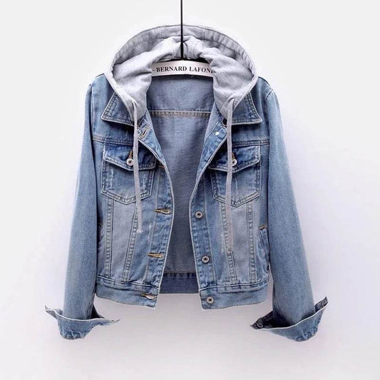 Kalenmos Women’s Slim Fit Denim Coat - Casual Full Sleeve Jacket - Buy Center US