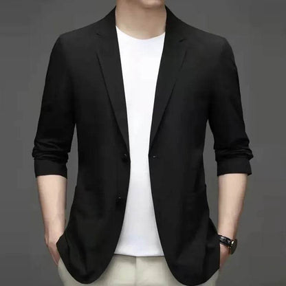 Men's Sunwear Casual Suit - Breathable Ice Silk Blazer for Spring - Buy Center US