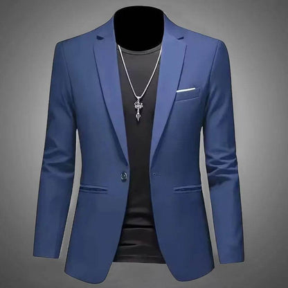 King Billion Men's Casual Business Suit Jacket - Slim Fit, Single Button - Buy Center US