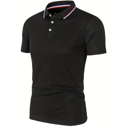 2023 Men's Summer Polo Shirt - Breathable Solid Color Casual Tee - Buy Center US