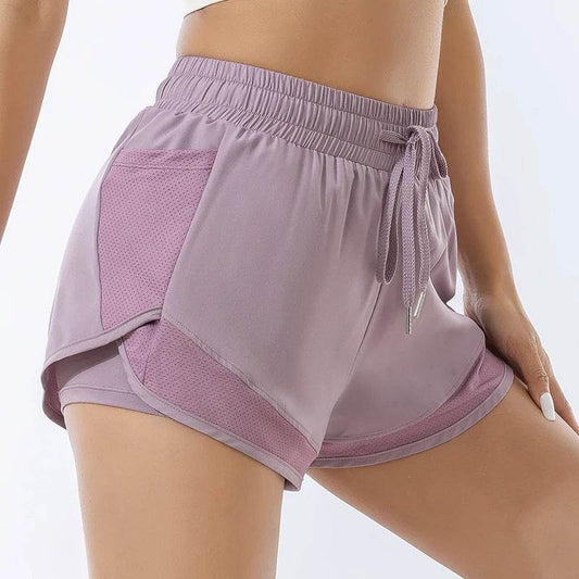Women's Yoga Shorts - Quick Dry Elastic Fitness Running Wear - Buy Center US