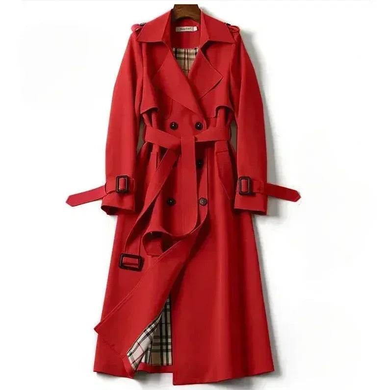 BiggOrange Women's Casual Solid Color Long Sleeve Spring Coat - Buy Center US