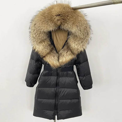 Women's Thick Warm Winter Jacket - 90% Duck Down & Fox Fur Collar - Buy Center US