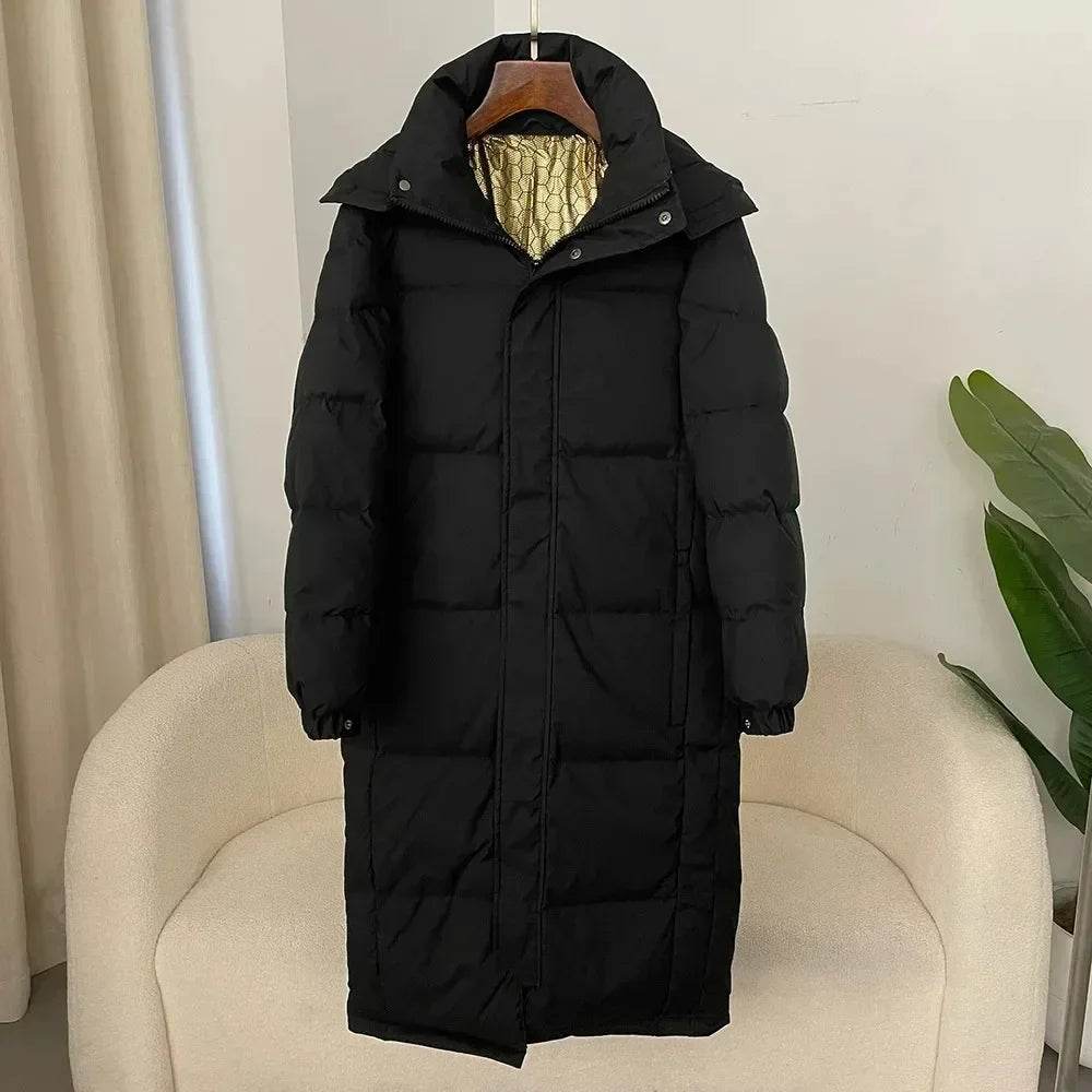 Black Gold Women’s Down Jacket - Thickened Warm Winter Coat - Buy Center US