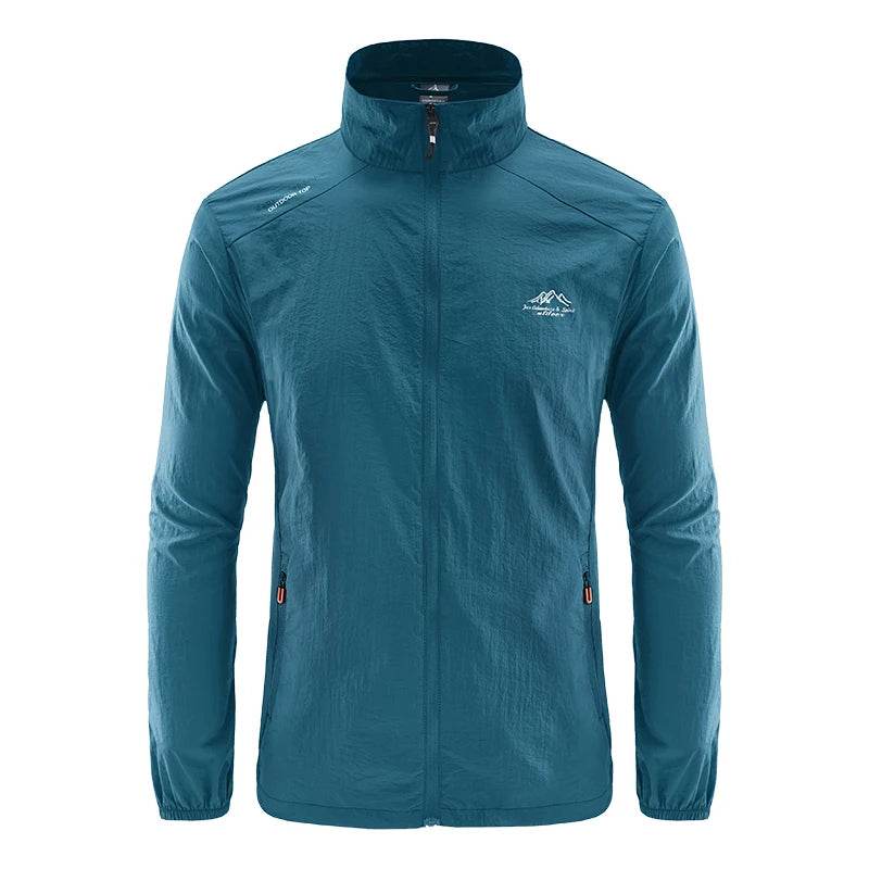 MuLS Men's Summer Windbreaker Jacket - Ultralight Casual Fishing Coat - Buy Center US