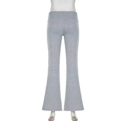 Casual Slim Flare Pants for Women - Y2K Boot Cut Fashion 2024 - Buy Center US