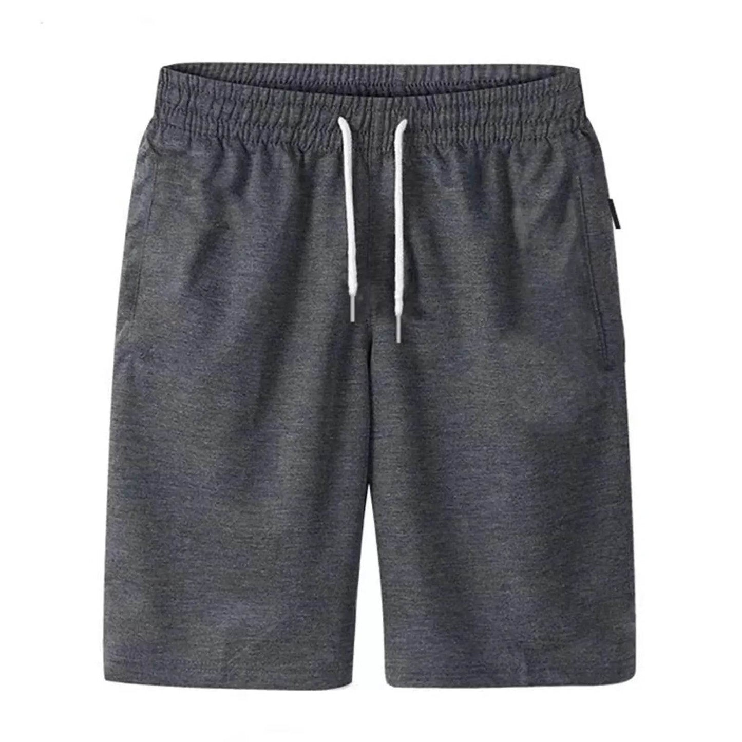 Men's Solid Drawstring Beach Shorts - Casual Lightweight Summer Trousers - Buy Center US