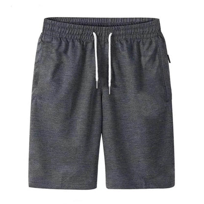 Men's Solid Drawstring Beach Shorts - Casual Lightweight Summer Trousers - Buy Center US