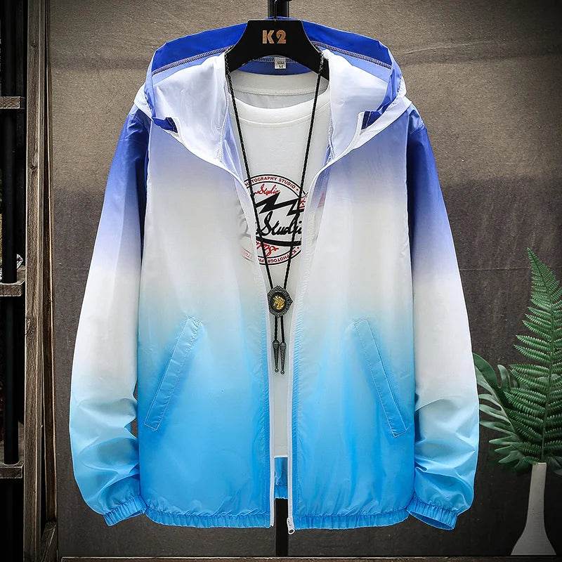 Men's Color Blocking Thin Jacket - Windproof & Breathable Summer Outerwear - Buy Center US