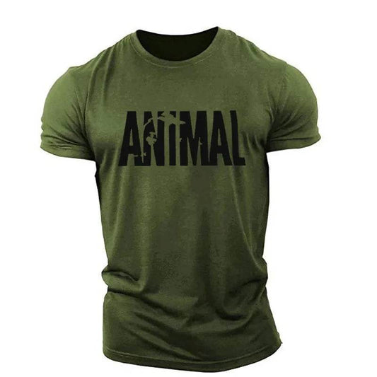 Animal Letter Graphic T-Shirt for Men and Women - Casual Oversized Style - Buy Center US