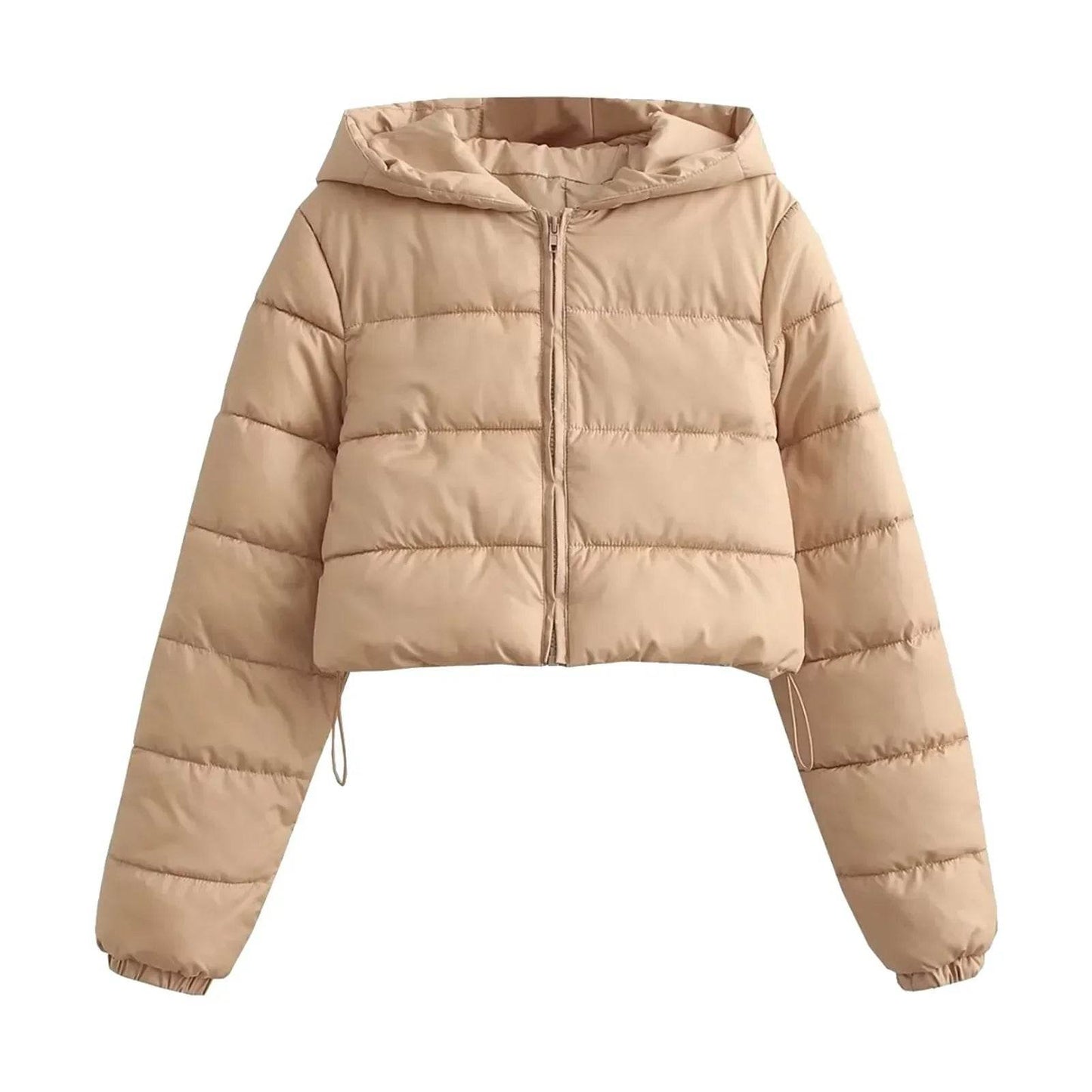 Women's Fall Winter Down Coat - Oversized Puffer Jacket, Zippered - Buy Center US