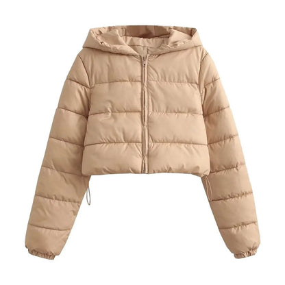 Women's Fall Winter Down Coat - Oversized Puffer Jacket, Zippered - Buy Center US