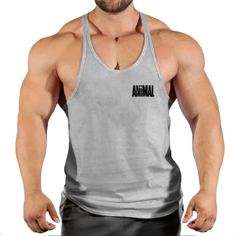 Men’s Fitness Stringer Vest - Casual Muscle Tank Top for Bodybuilding - Buy Center US