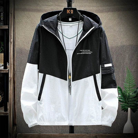 Men's Ultra Light Hooded Windbreaker Jacket - UV Sun Protection, Casual Style - Buy Center US