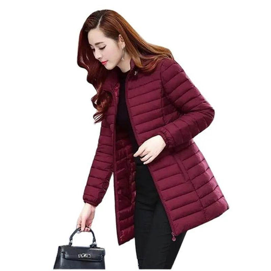 VWBQNZ Winter Women’s Jacket - Detachable Hooded Slim Coat 6XL - Buy Center US