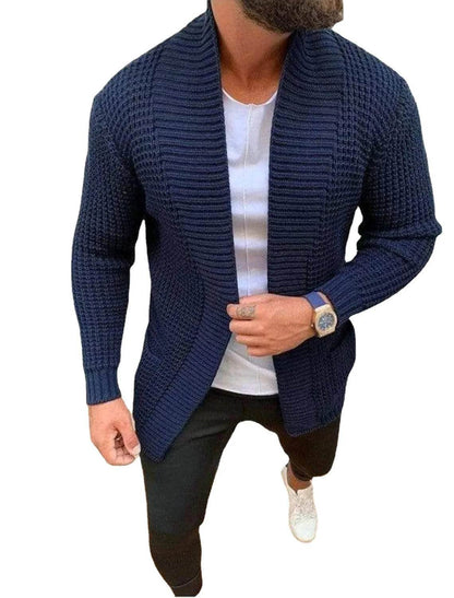 DOIYTTS Men's Casual Long Sleeve Knitted Sweater - Spring Outerwear - Buy Center US