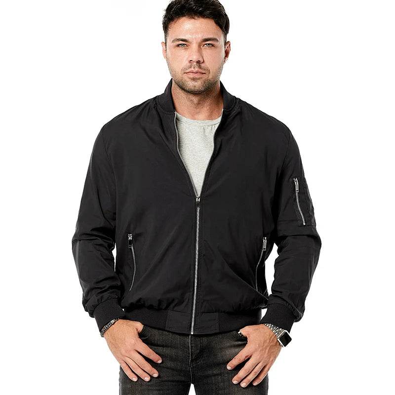 ReFire Gear Men's Lightweight Bomber Jacket - Casual Spring & Autumn Style - Buy Center US