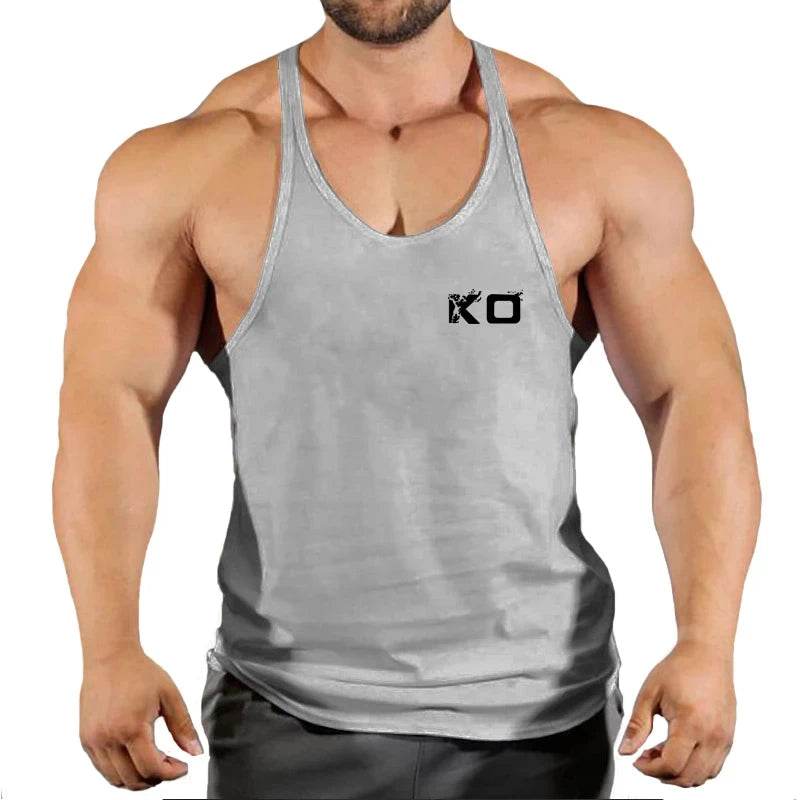 Men's Fitness Stringer Singlet Gym Shirt - V-Neck Sportswear Tank Top - Buy Center US