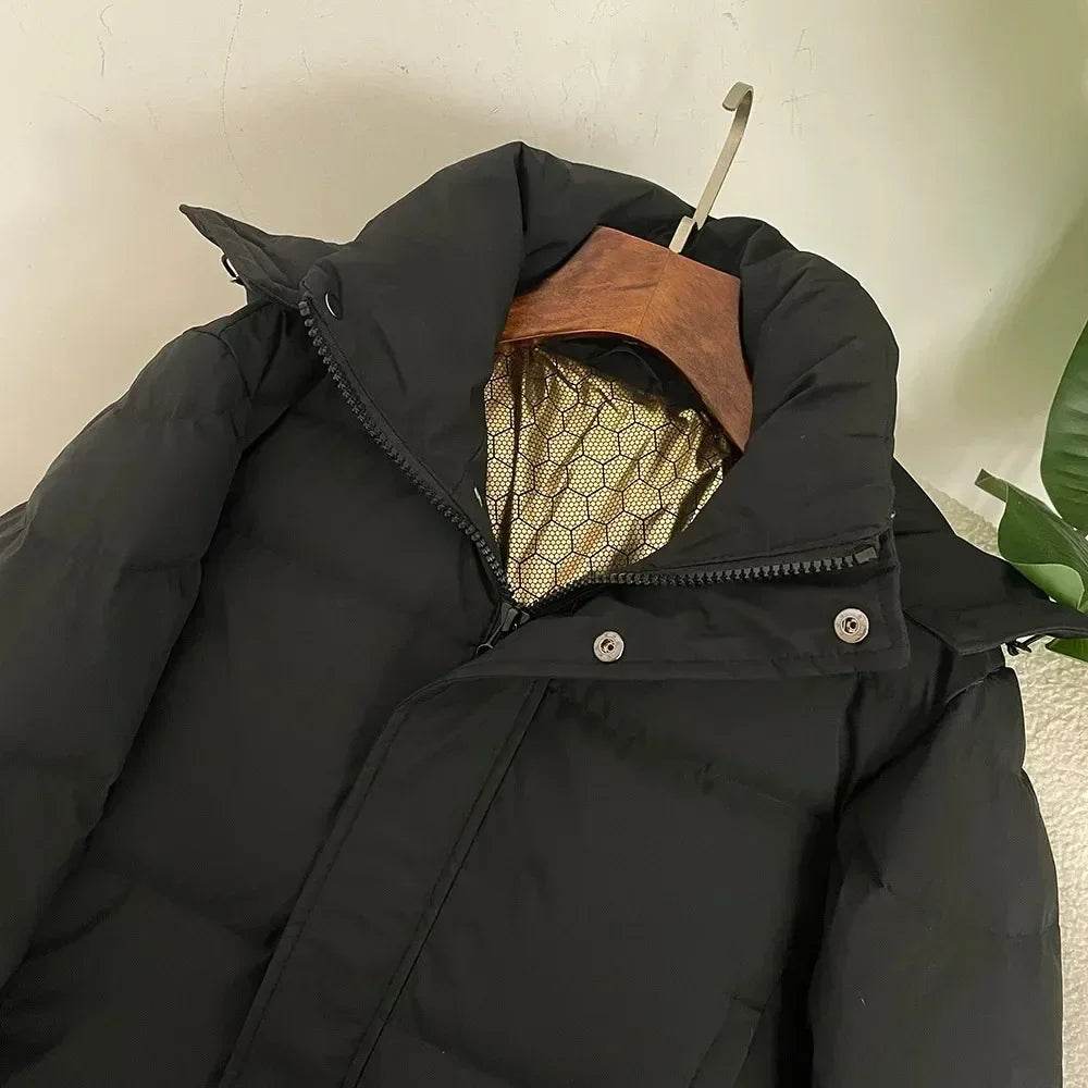 Black Gold Women’s Down Jacket - Thickened Warm Winter Coat - Buy Center US